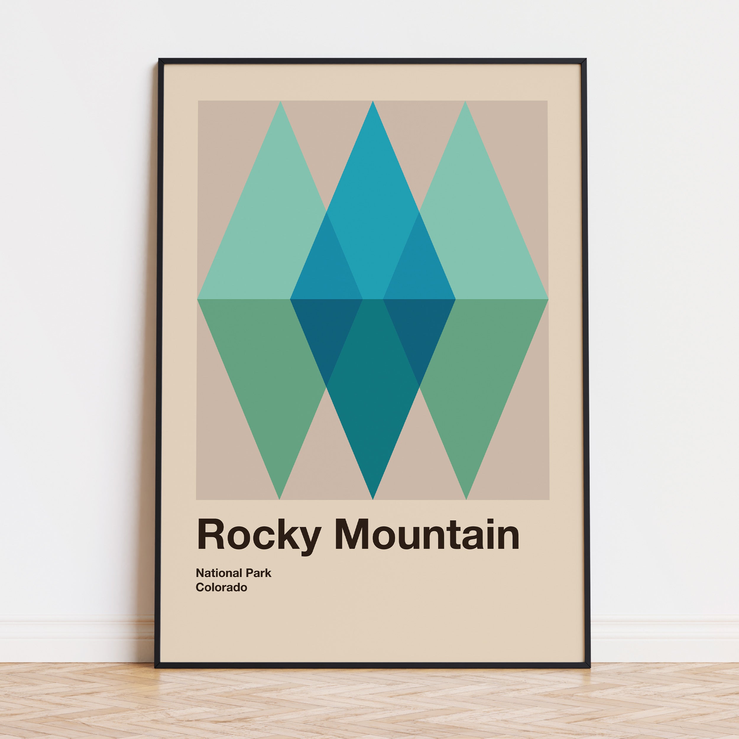 Rocky Mountain National Park Poster Poster - Vintage Travel Wall Art