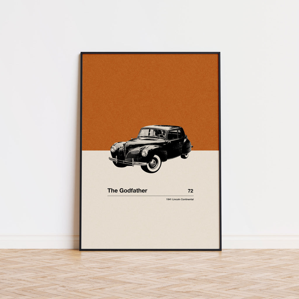 The Godfather Movie Car Poster Inspired Movie Poster