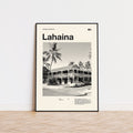 Lahaina City Poster Inspired Movie Poster - Mid-Century Wall Art
