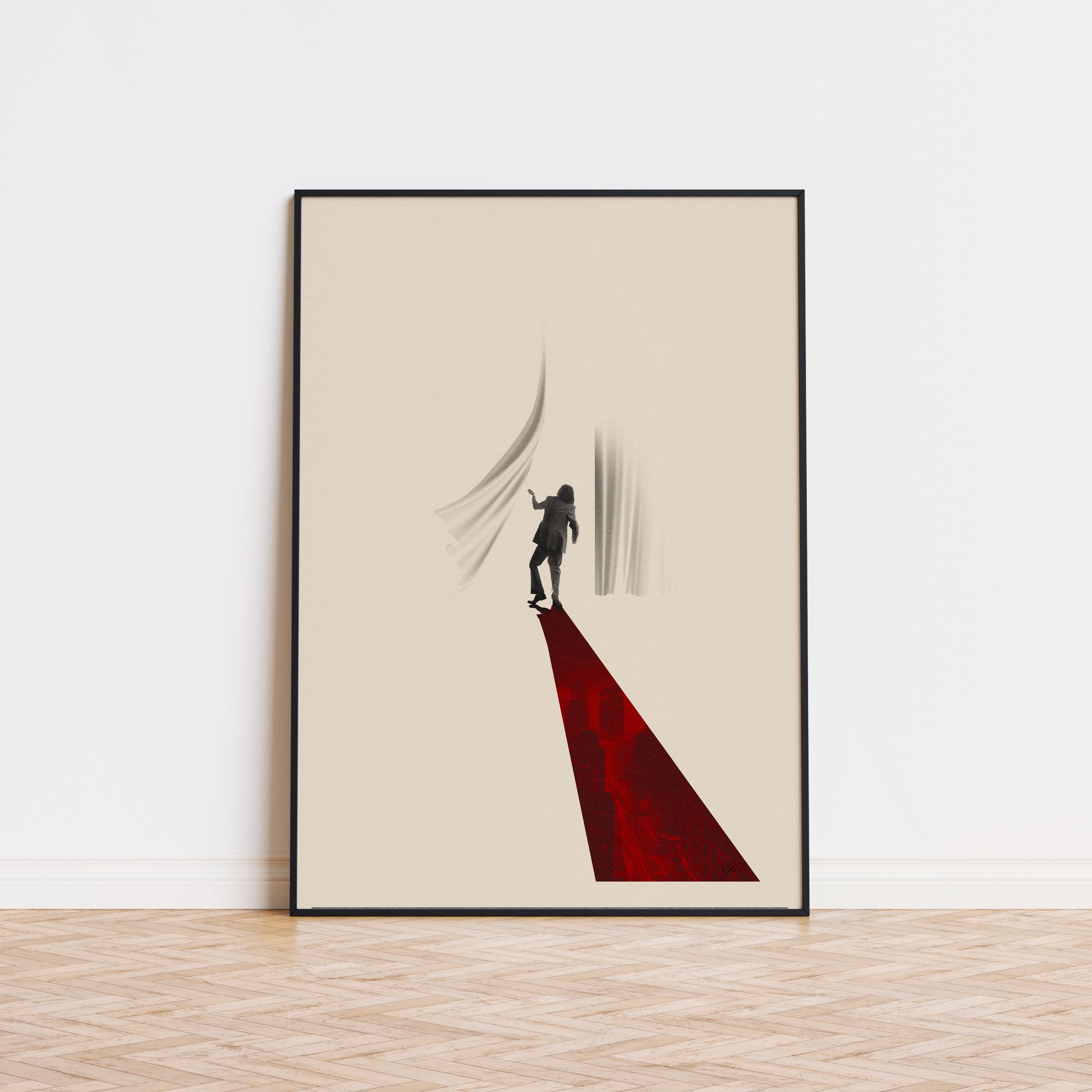 The Joker Inspired Movie Poster - Mid-Century Wall Art