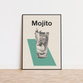 Mojito Cocktails Poster Inspired Movie Poster - Mid-Century Wall Art