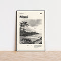 Maui City Poster Inspired Movie Poster - Mid-Century Wall Art