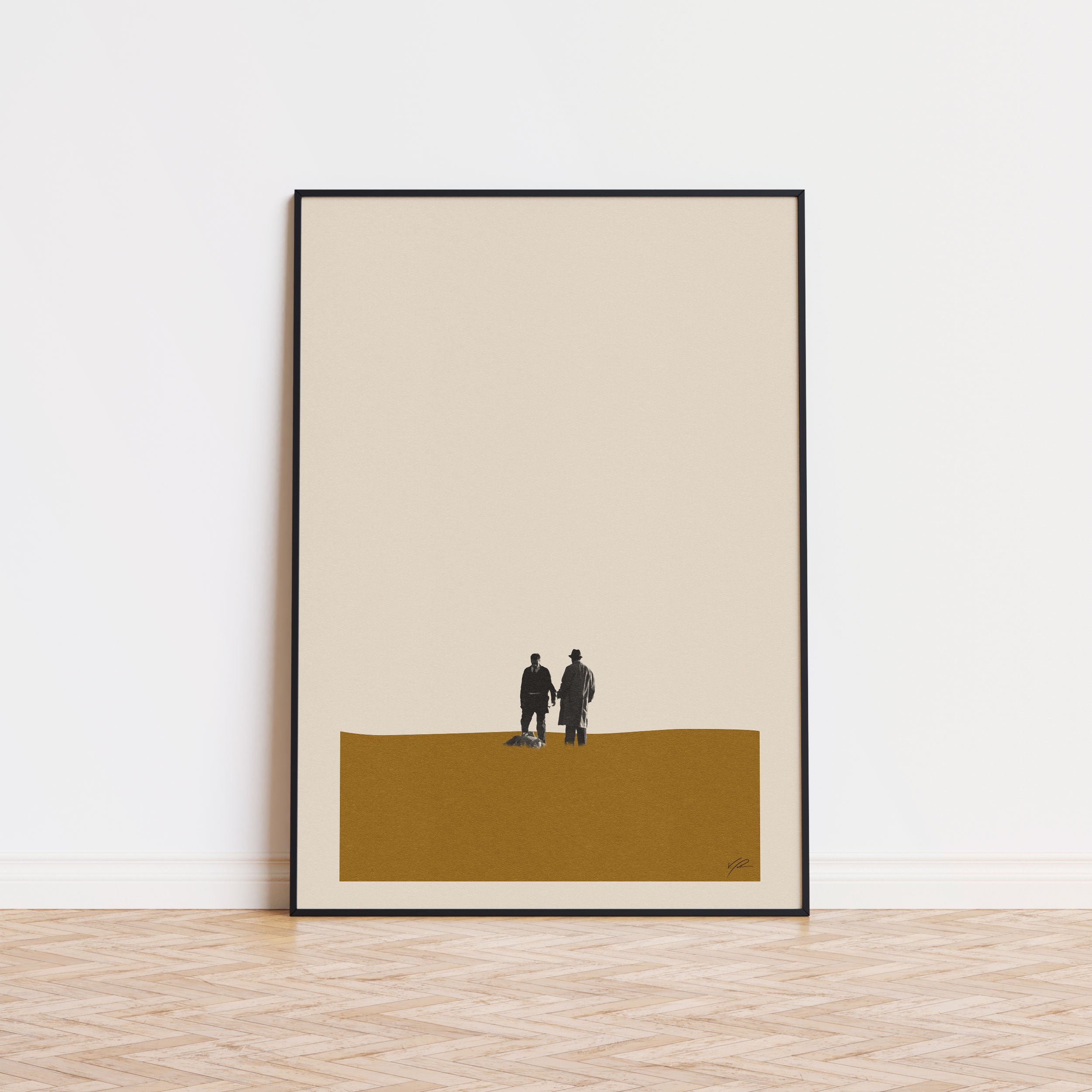 Seven Inspired Movie Poster - Mid-Century Wall Art