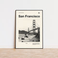 San Francisco City Poster Inspired Movie Poster - Mid-Century Wall Art