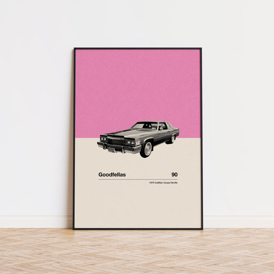 Goodfellas | Car in Movie Series | Mid Century Modern Poster | Minimalist Poster | Retro Art Print | Classic Movie | Gifts for him