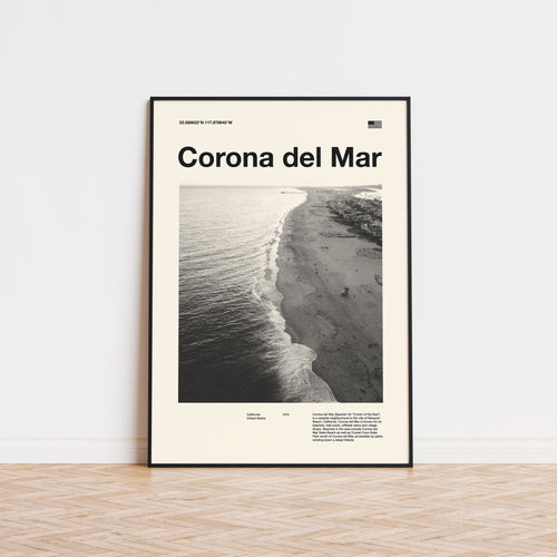 Corona del Mar City Poster Inspired Movie Poster