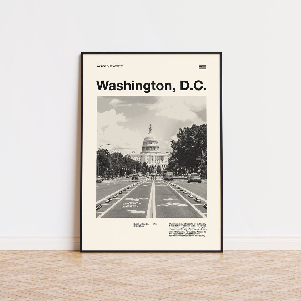 Washington, D.C. City Poster Inspired Movie Poster