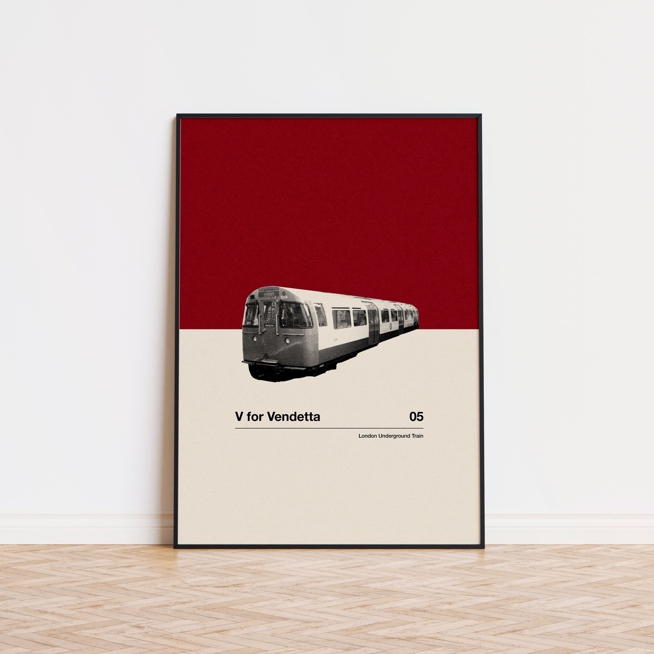 V for Vendetta Inspired Movie Poster - Mid-Century Wall Art
