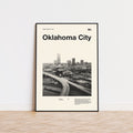 Oklahoma City Inspired Movie Poster - Mid-Century Wall Art