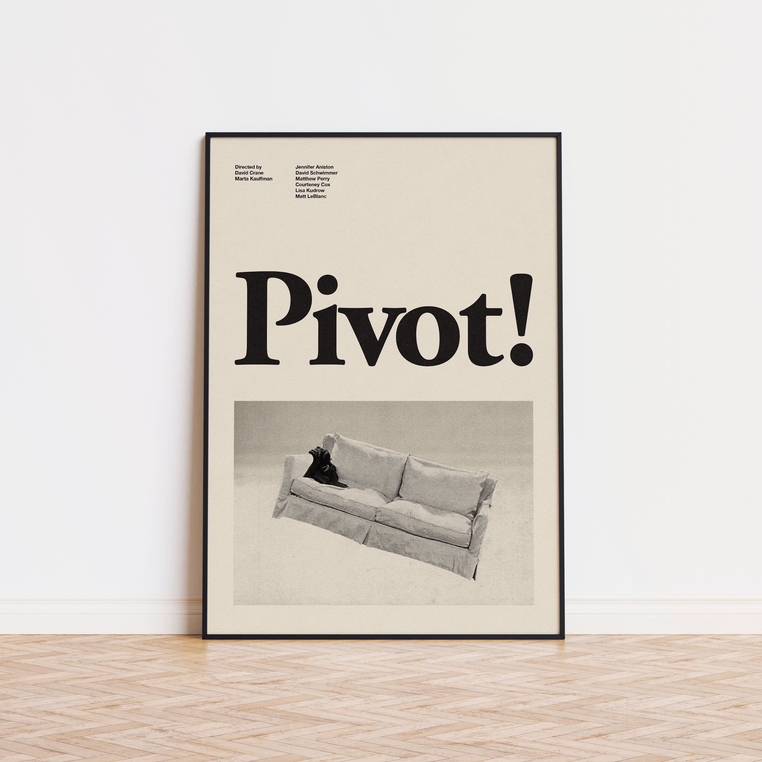 Pivot Friends Inspired Movie Poster - Mid-Century Wall Art