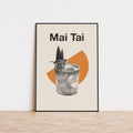Mai Tai Cocktails Poster Inspired Movie Poster - Mid-Century Wall Art