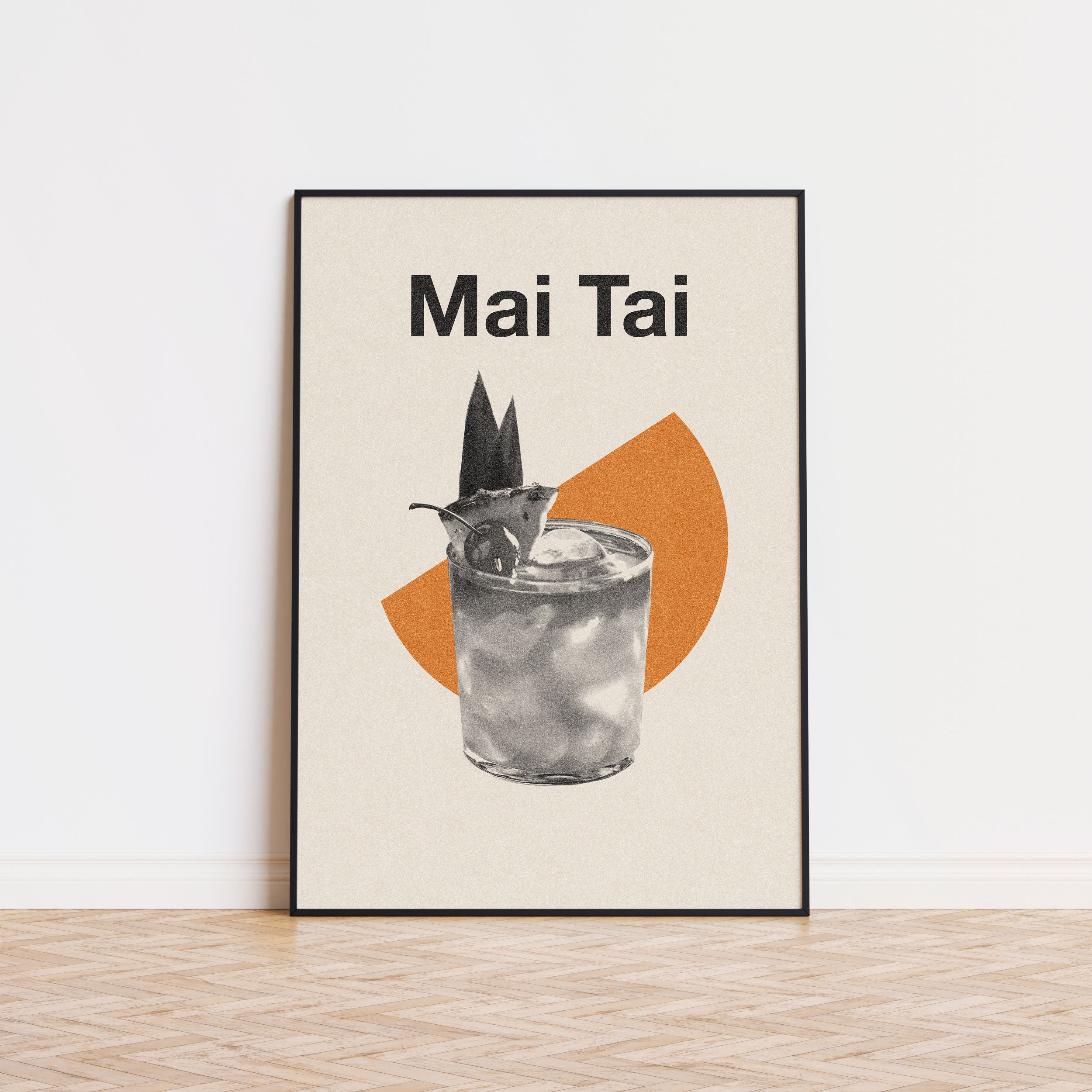 Mai Tai Cocktails Poster Inspired Movie Poster - Mid-Century Wall Art