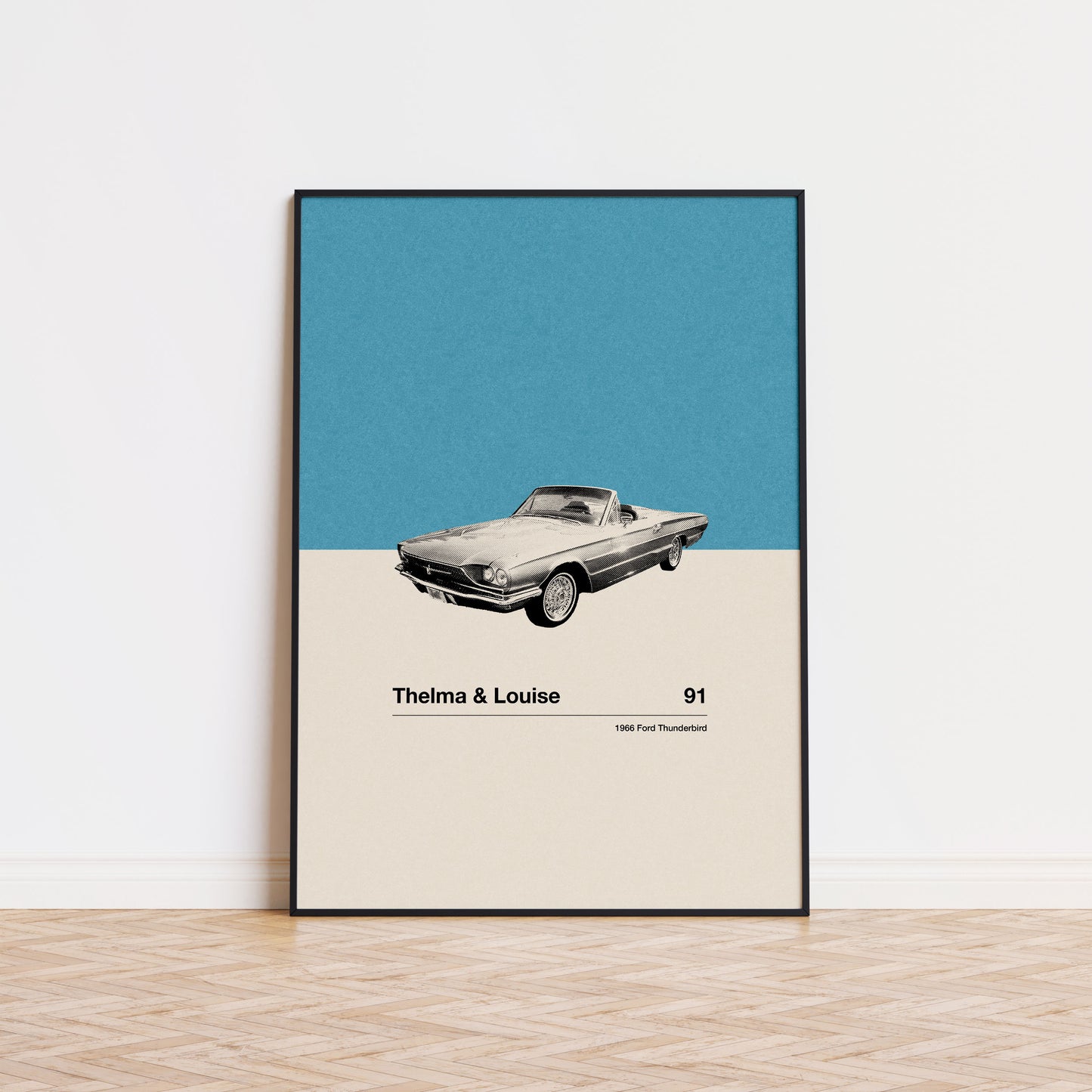 Thelma & Louise Inspire Poster | Car in Movie Poster | Mid Century Modern Poster | Minimalist Poster | Retro Art Print | Classic Movie