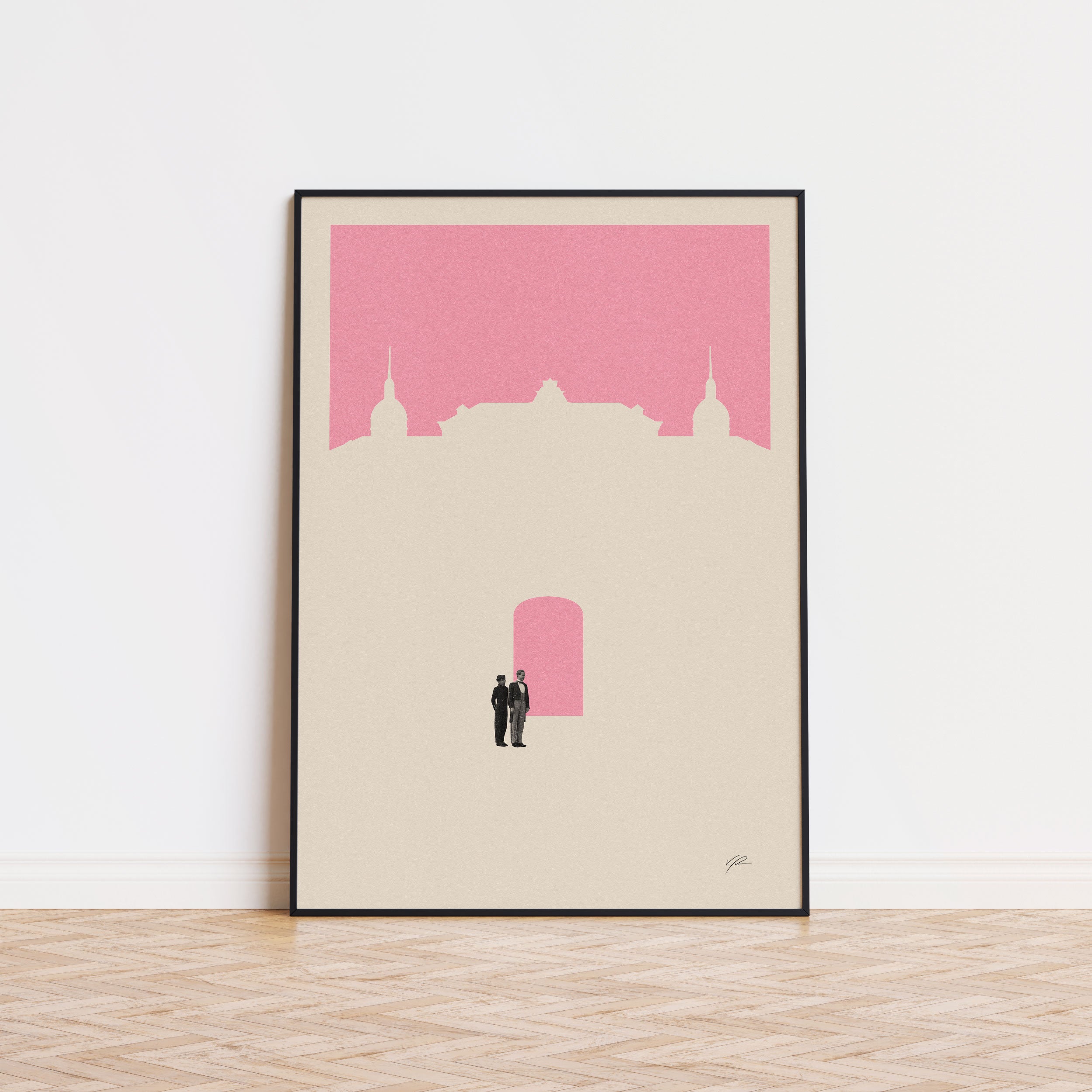 The Grand Budapest Hotel Inspired Movie Poster - Mid-Century Wall Art