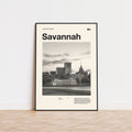 Savannah City Poster Inspired Movie Poster - Mid-Century Wall Art
