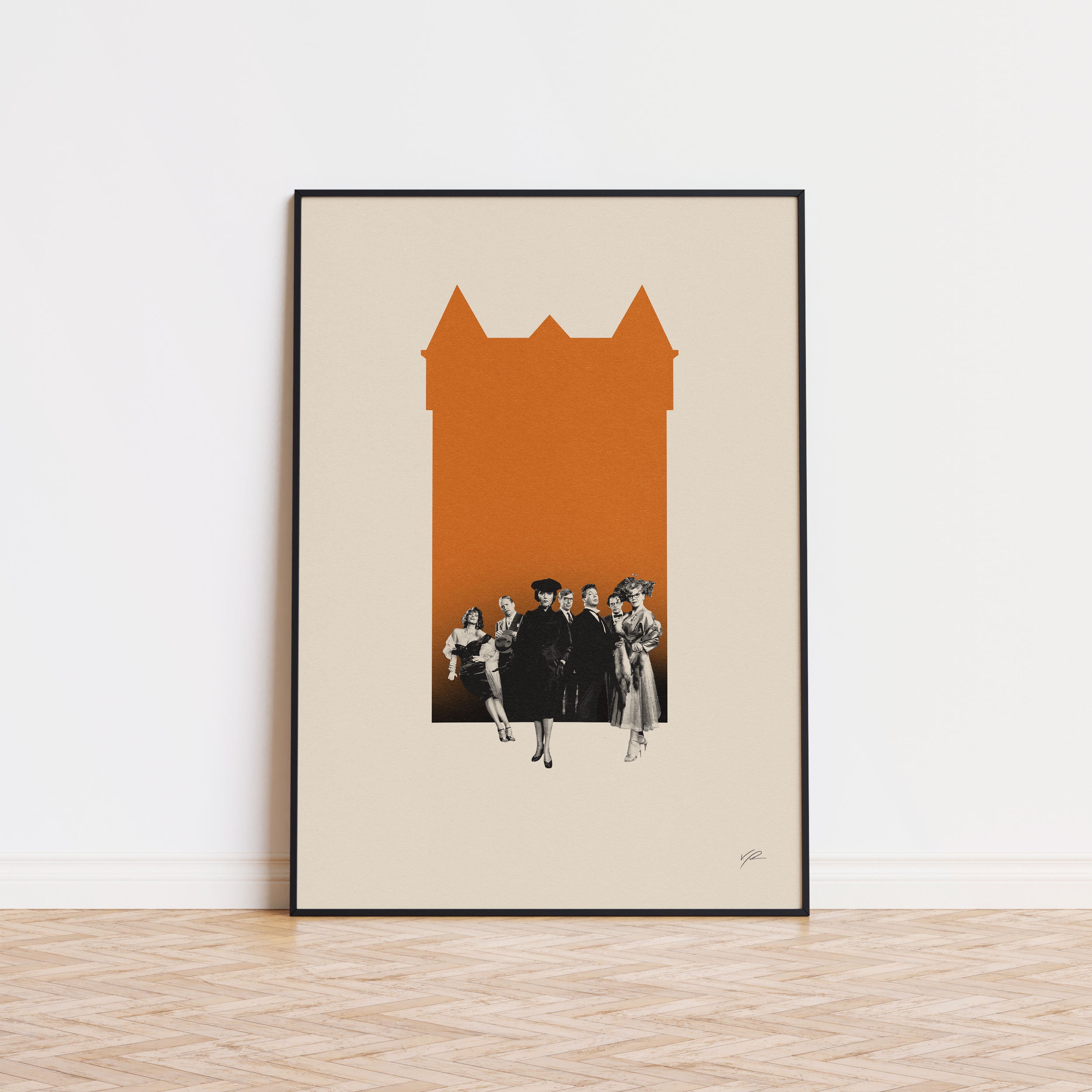 Clue Inspired Movie Poster - Mid-Century Wall Art