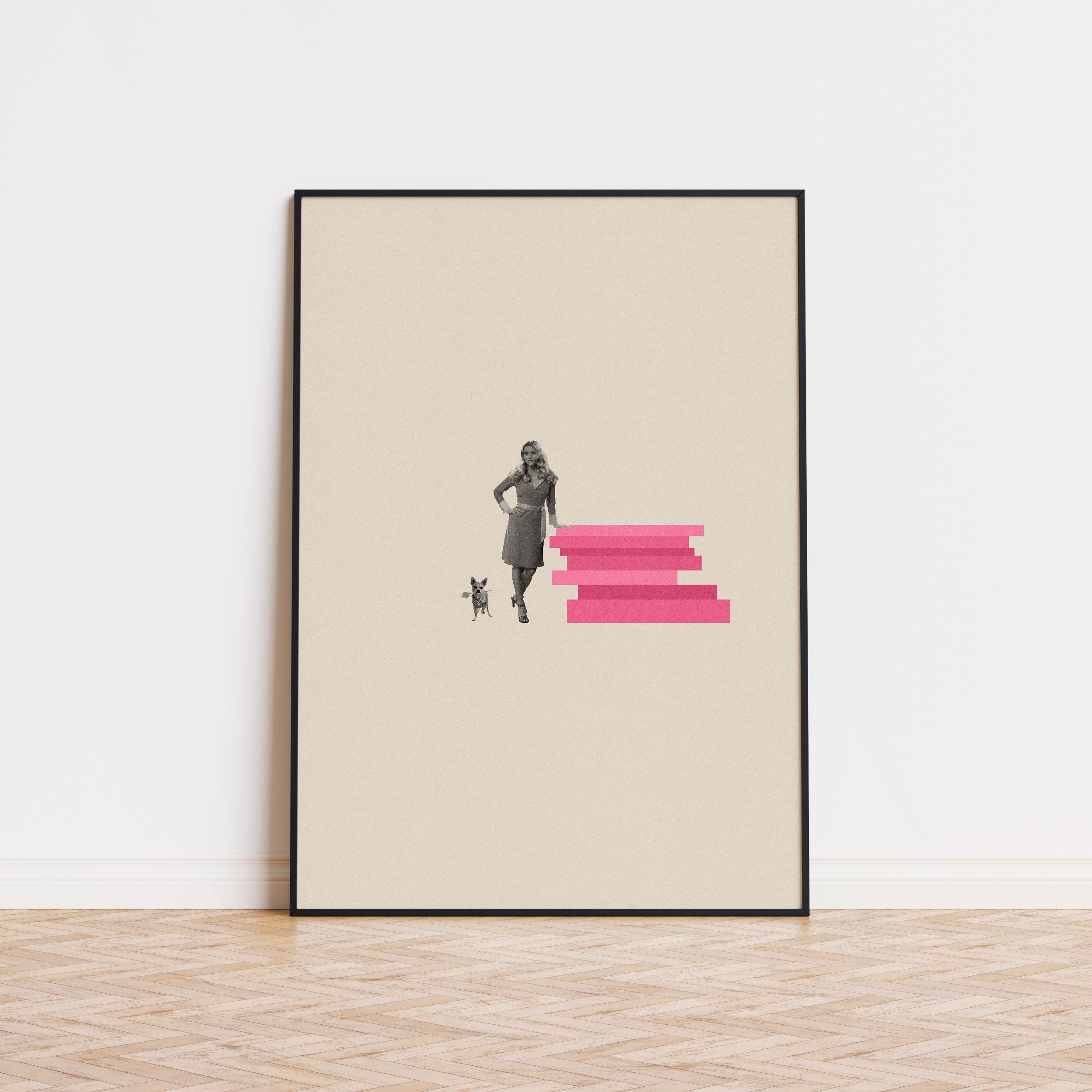 Legally Blonde Inspired Movie Poster - Mid-Century Wall Art