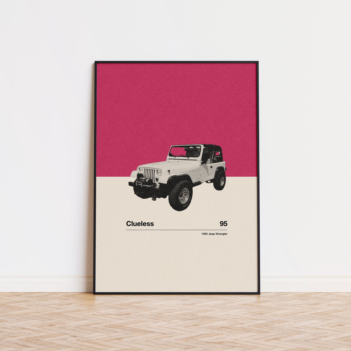 Clueless Minimalist Movie Car Poster