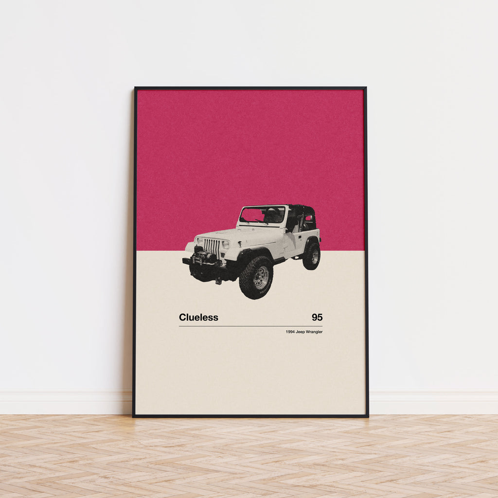 Clueless Minimalist Movie Car Poster Inspired Movie Poster