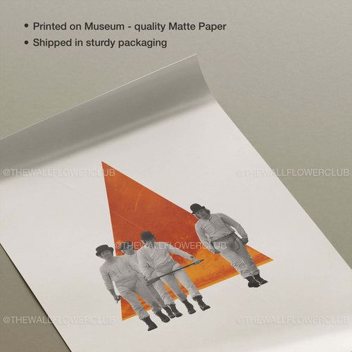 A Clockwork Orange Inspired Movie Poster - Mid-Century Wall Art