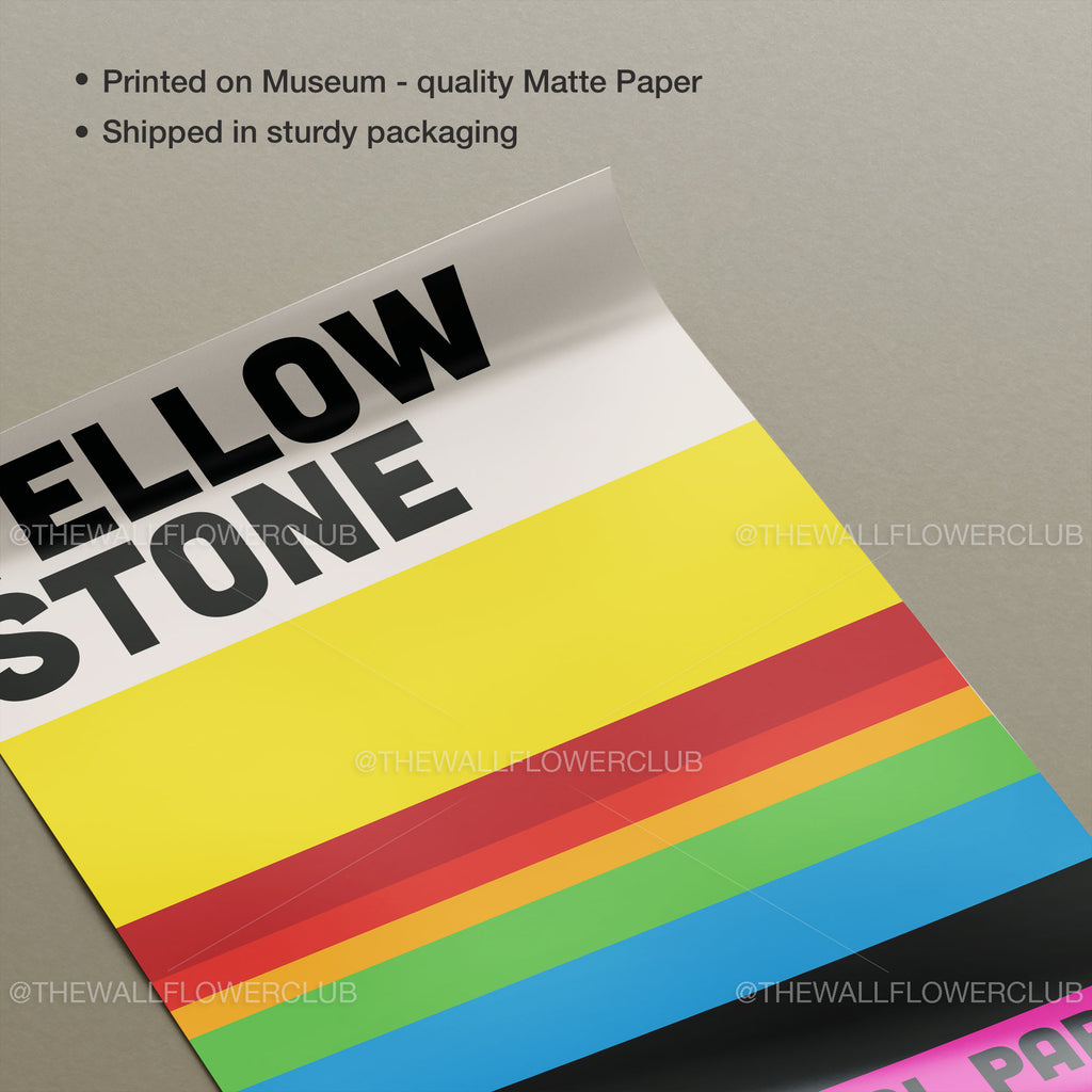 Yellowstone National Park Poster - Vintage Travel Wall Art
