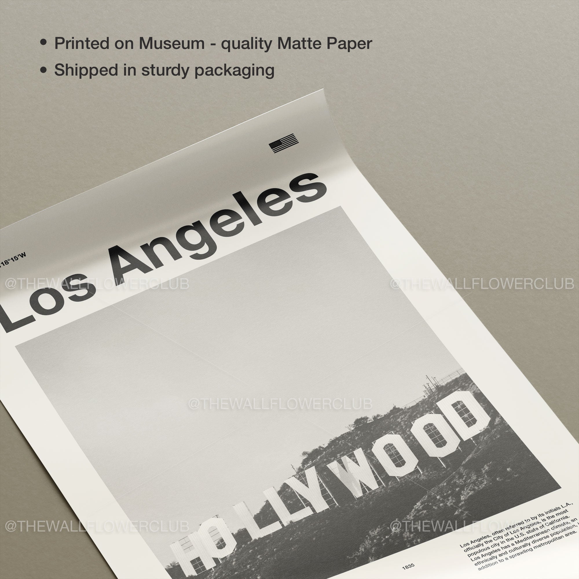 Los Angeles City Inspired Movie Poster - Mid-Century Wall Art