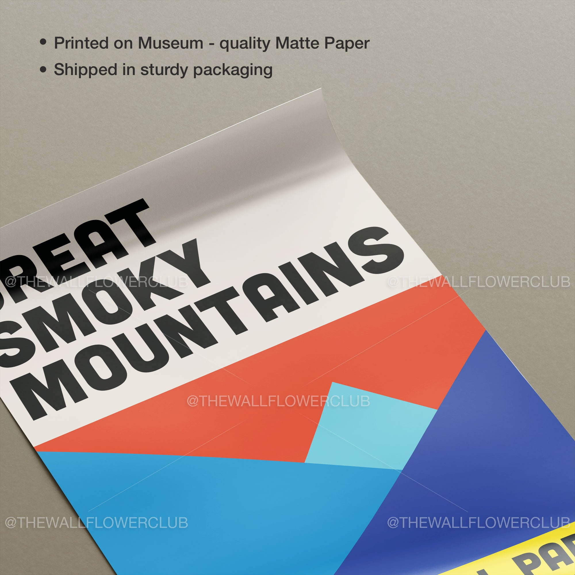 Great Smoky Mountain National Park Poster - Vintage Travel Wall Art