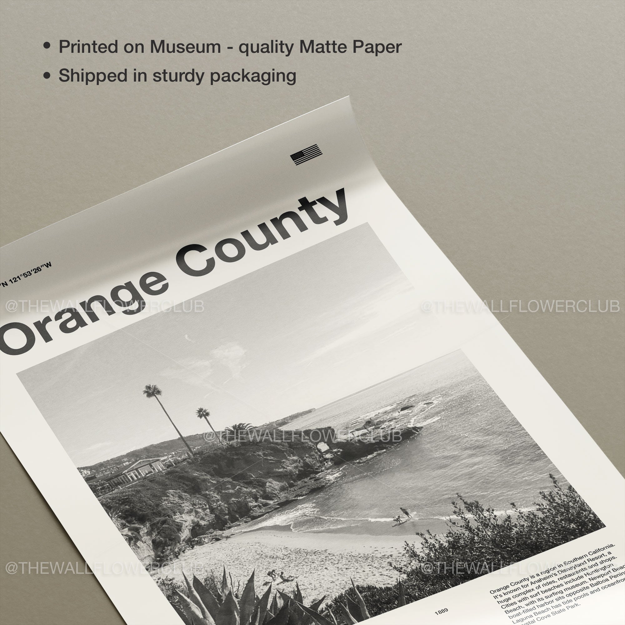 Orange County Inspired Movie Poster - Mid-Century Wall Art
