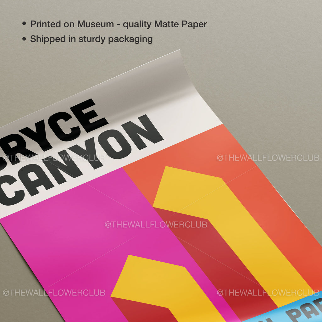 Bryce Canyon Poster - Vintage Travel Wall Art