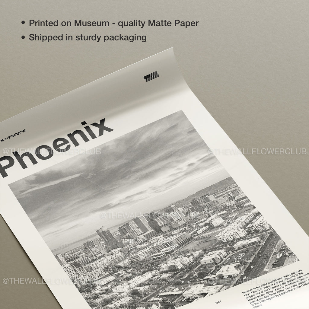 Phoenix City Poster Inspired Movie Poster - Mid-Century Wall Art