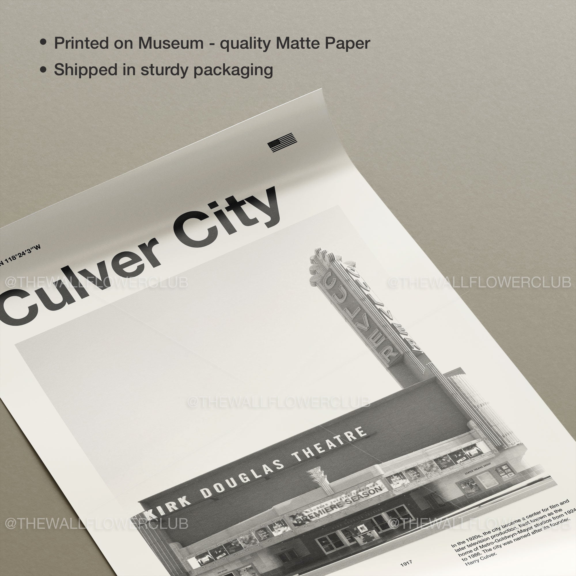 Culver City Inspired Movie Poster - Mid-Century Wall Art