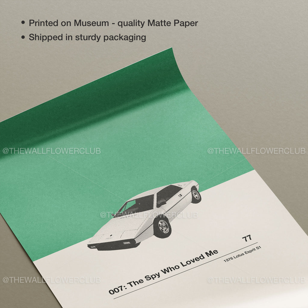 The Spy Who Loved Me Movie Car Poster Inspired Movie Poster