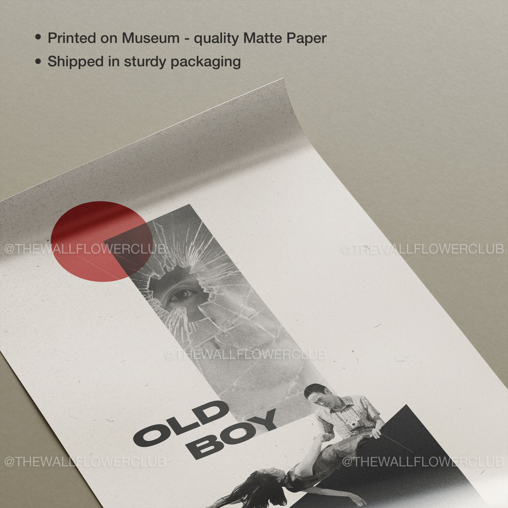 Old Boy Movie Poster Inspired Movie Poster - Mid-Century Wall Art