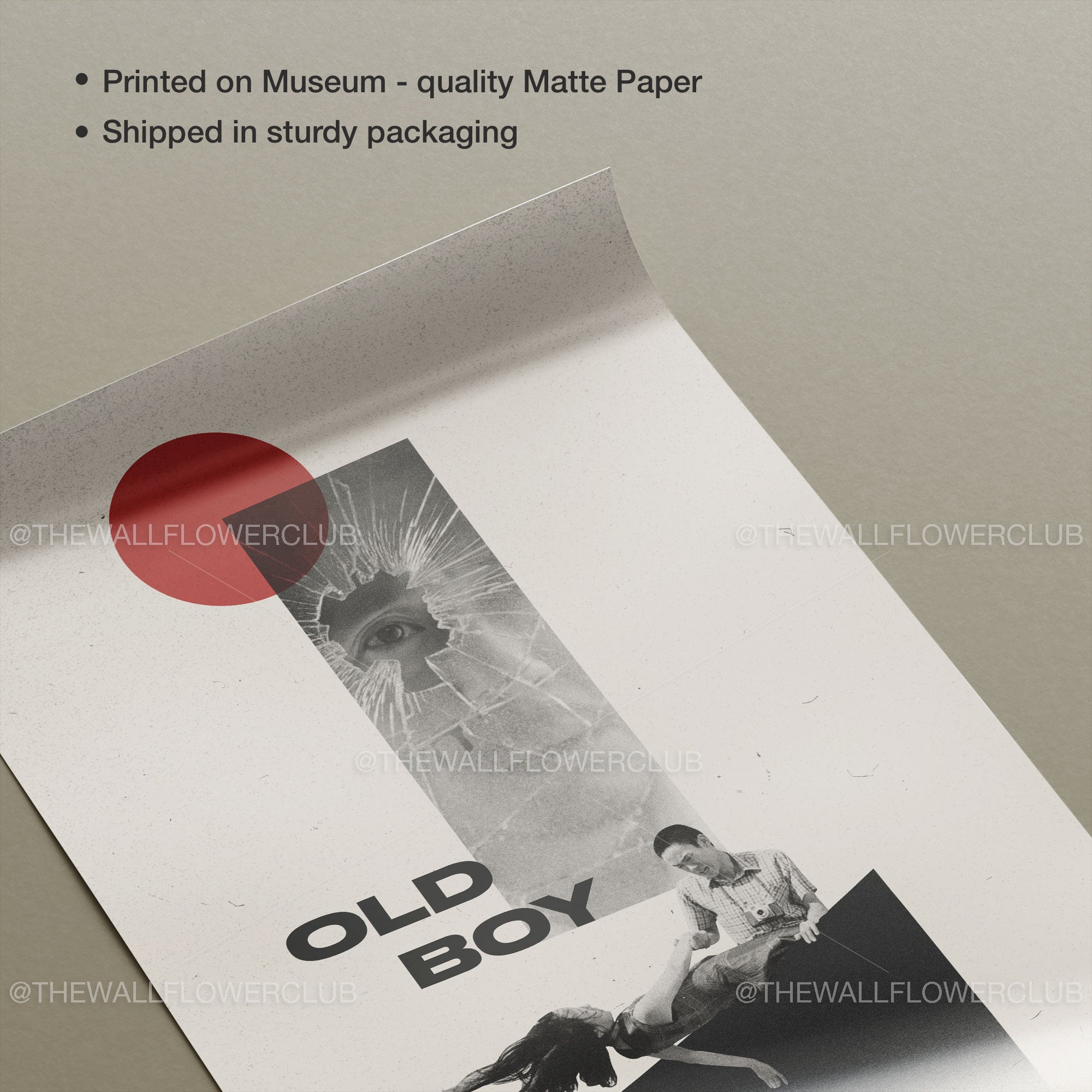Old Boy Movie Poster Inspired Movie Poster - Mid-Century Wall Art