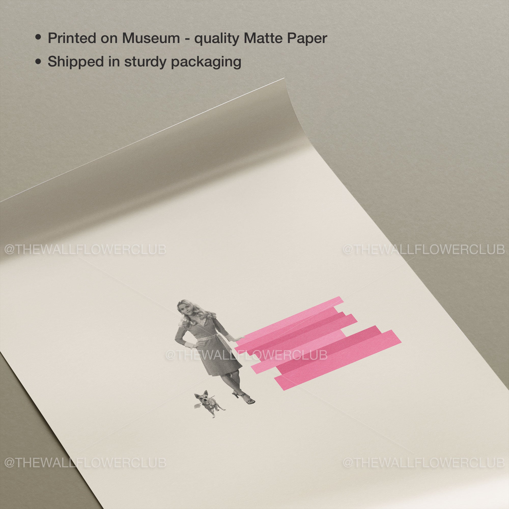 Legally Blonde Inspired Movie Poster - Mid-Century Wall Art