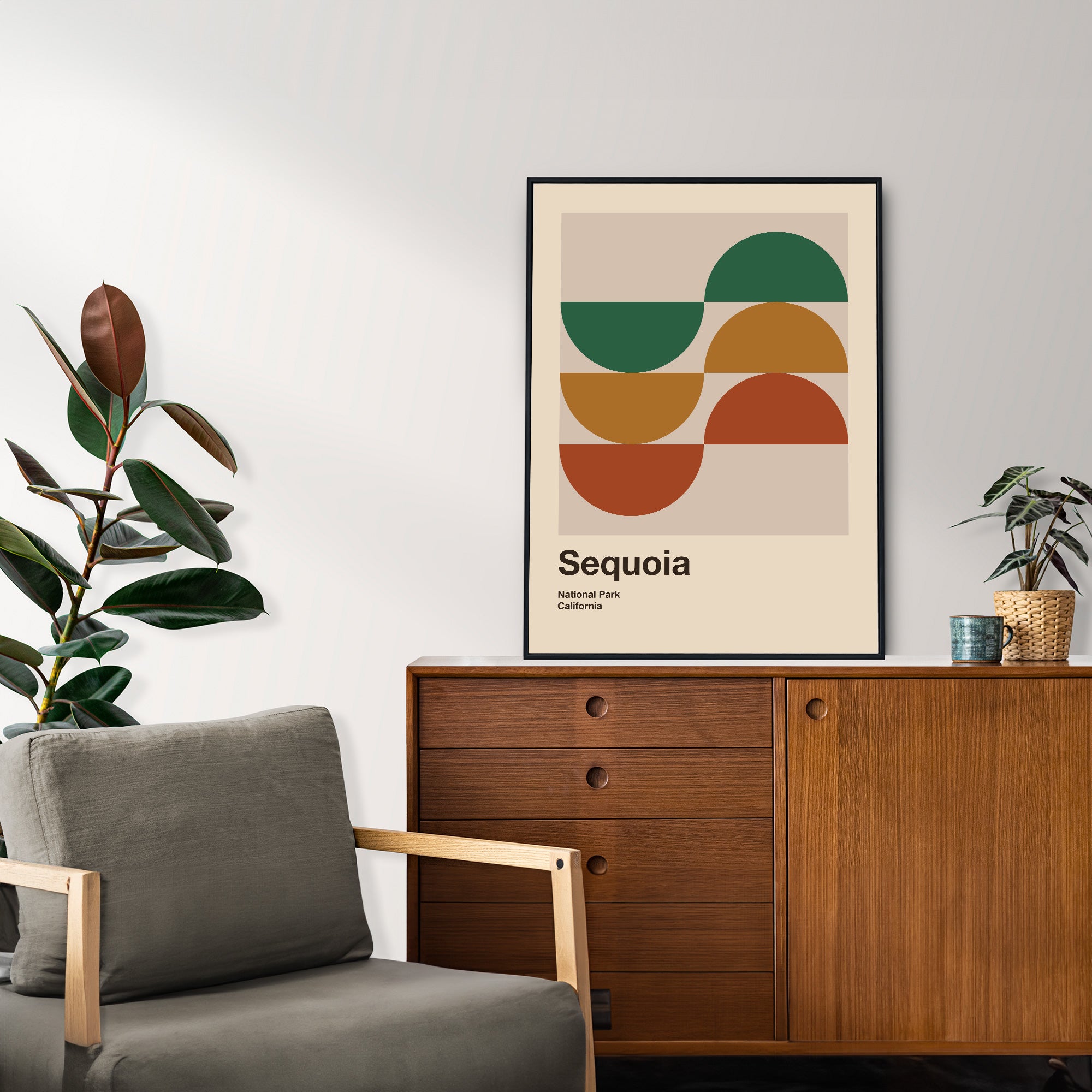 Sequoia National Park Poster Poster - Vintage Travel Wall Art