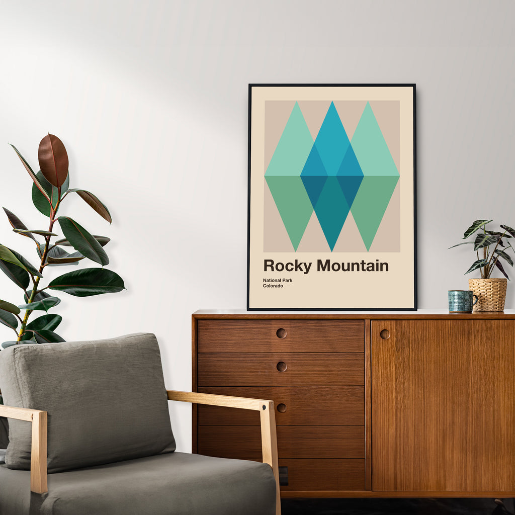 Rocky Mountain National Park Poster Poster - Vintage Travel Wall Art