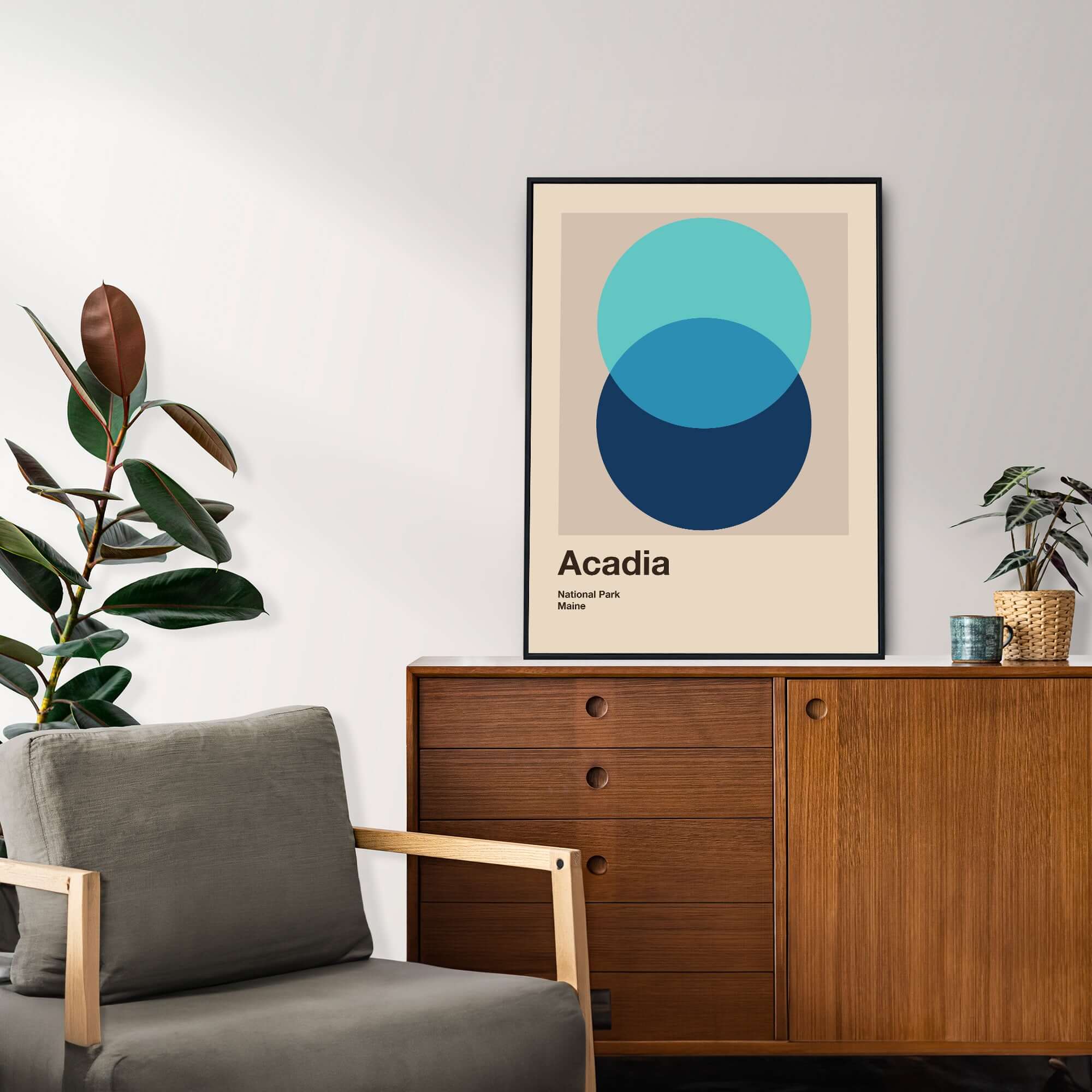 Acadia National Park Poster Poster - Vintage Travel Wall Art