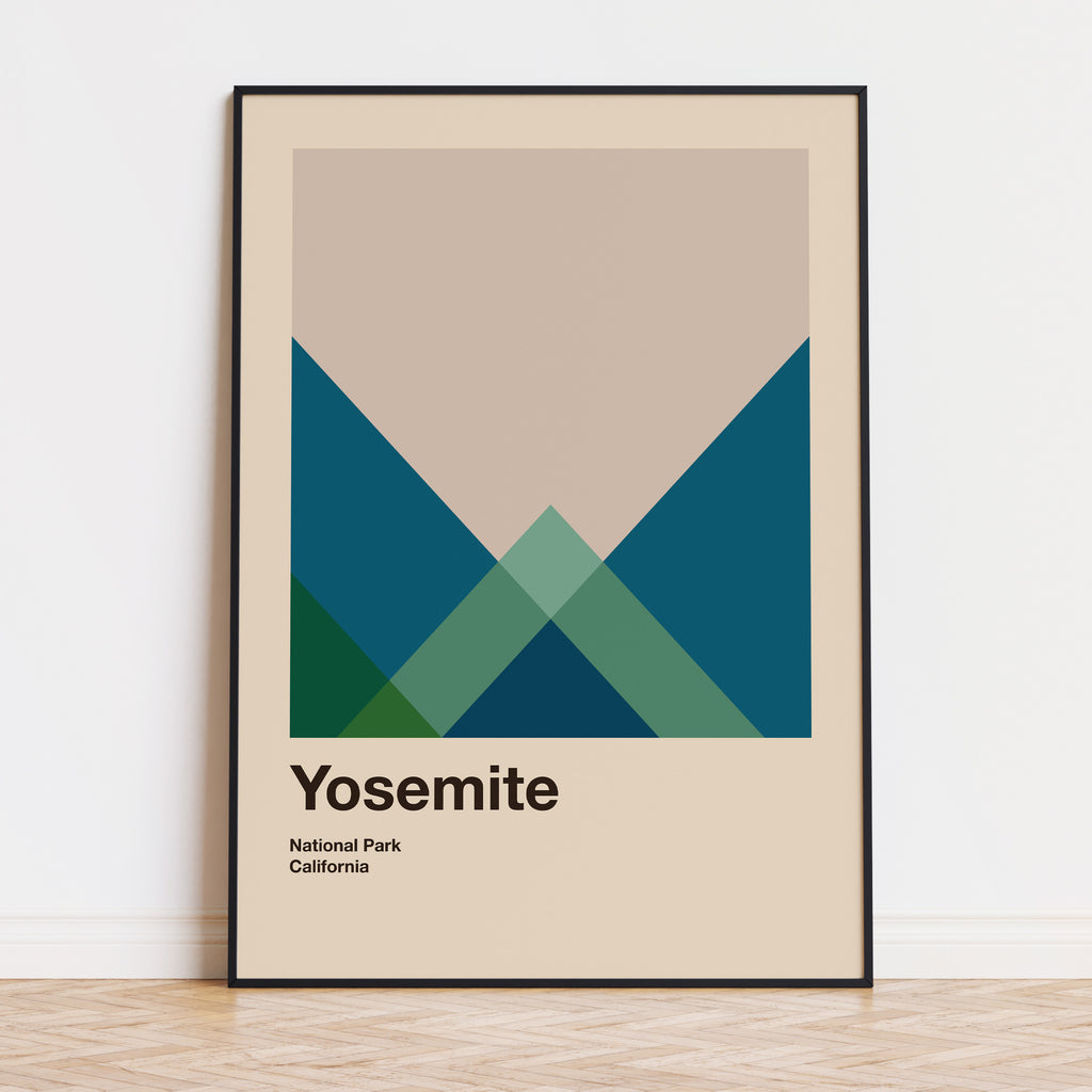 Yosemite National Park Poster Poster - Vintage Travel Wall Art