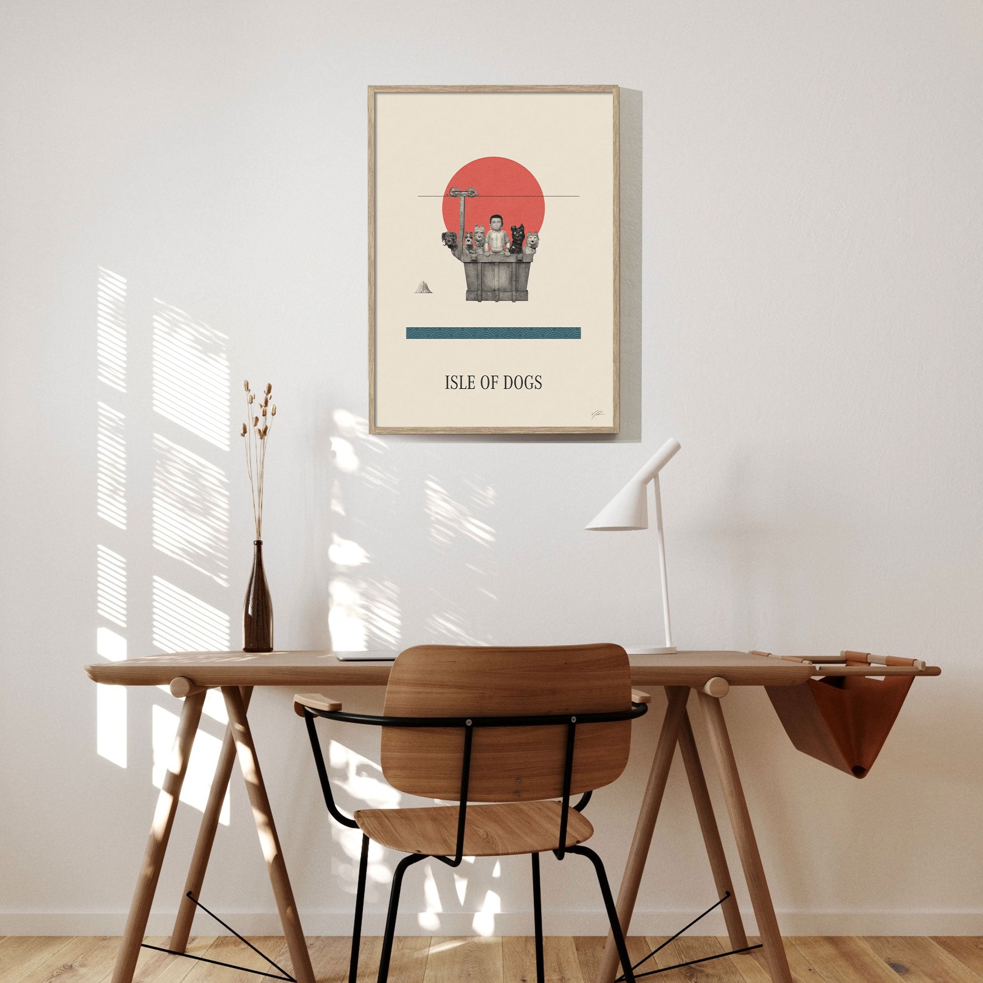 Isle of Dogs Movie Poster Inspired Movie Poster - Mid-Century Wall Art