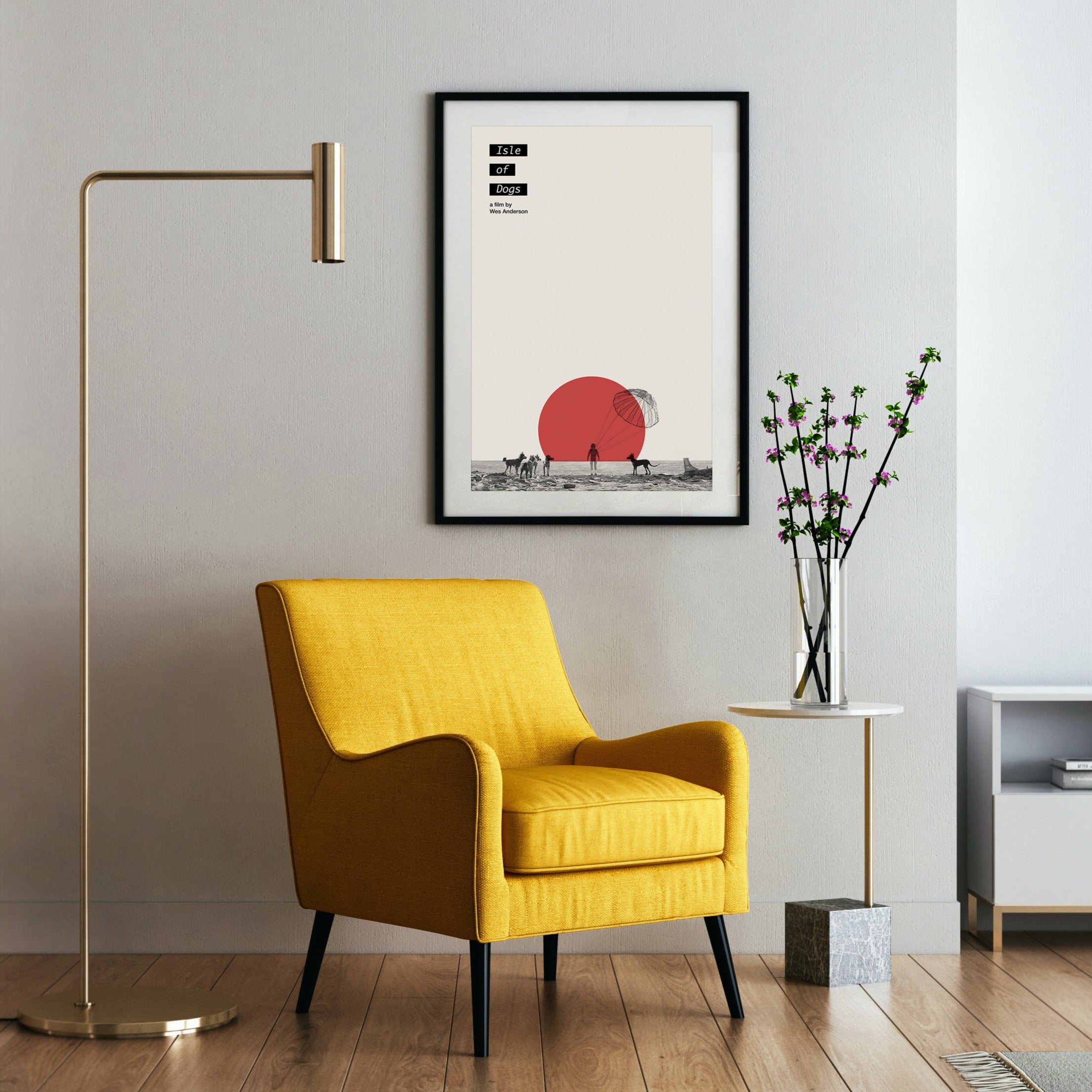 Isle of Dogs Movie Poster Inspired Movie Poster - Mid-Century Wall Art