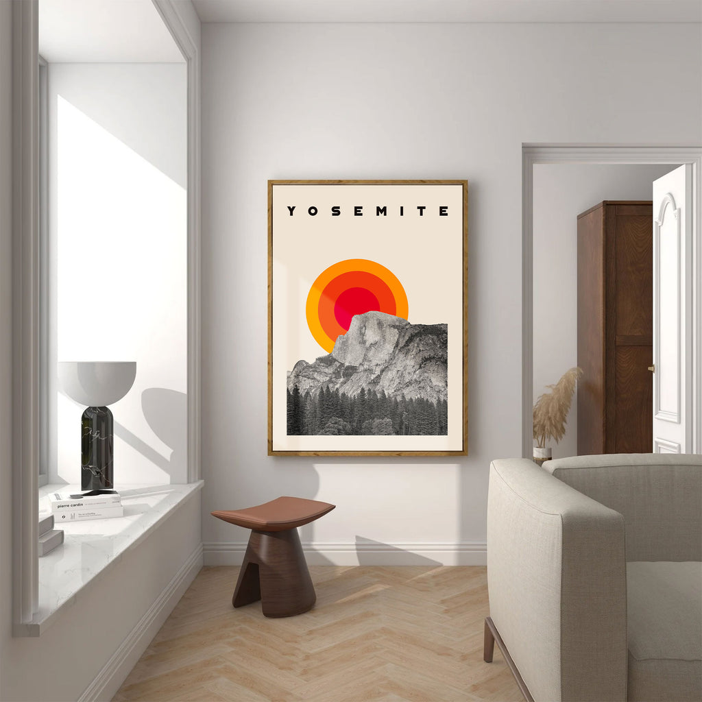 Yosemite National Park Poster Poster - Vintage Travel Wall Art