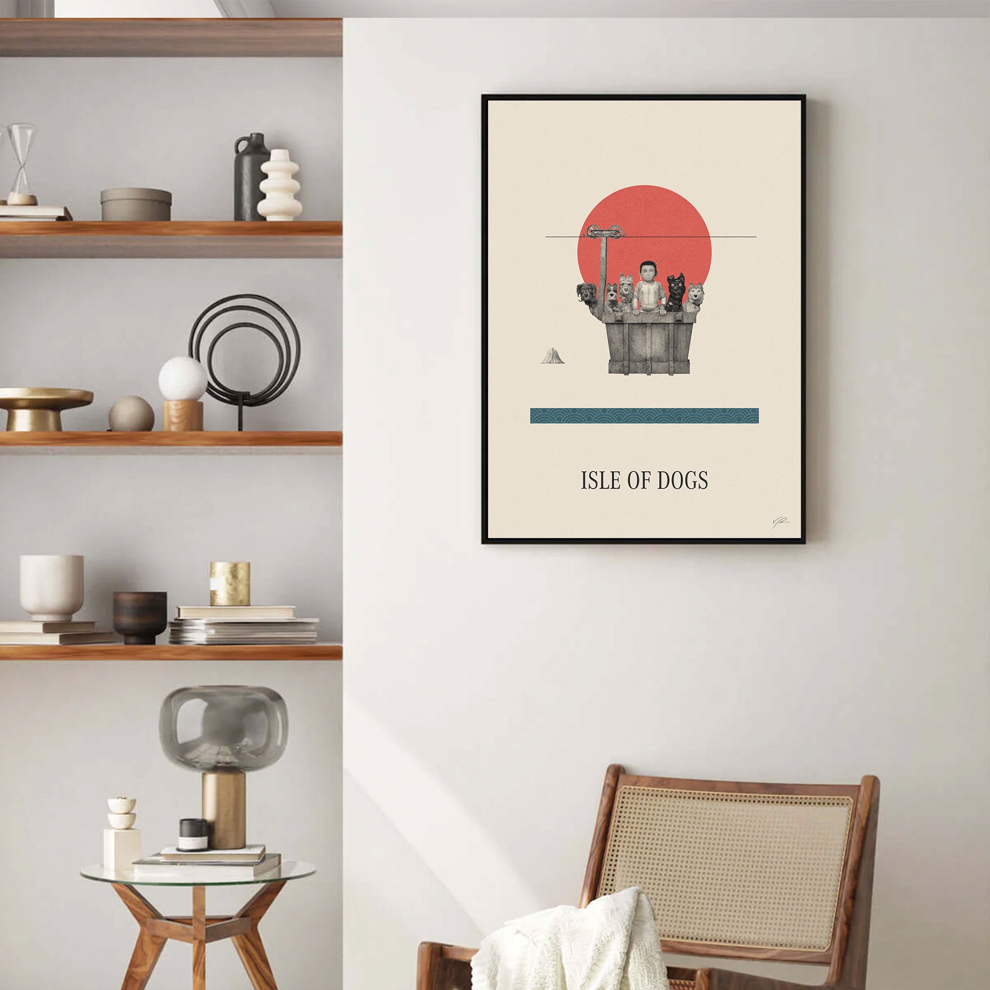 Isle of Dogs Movie Poster Inspired Movie Poster - Mid-Century Wall Art