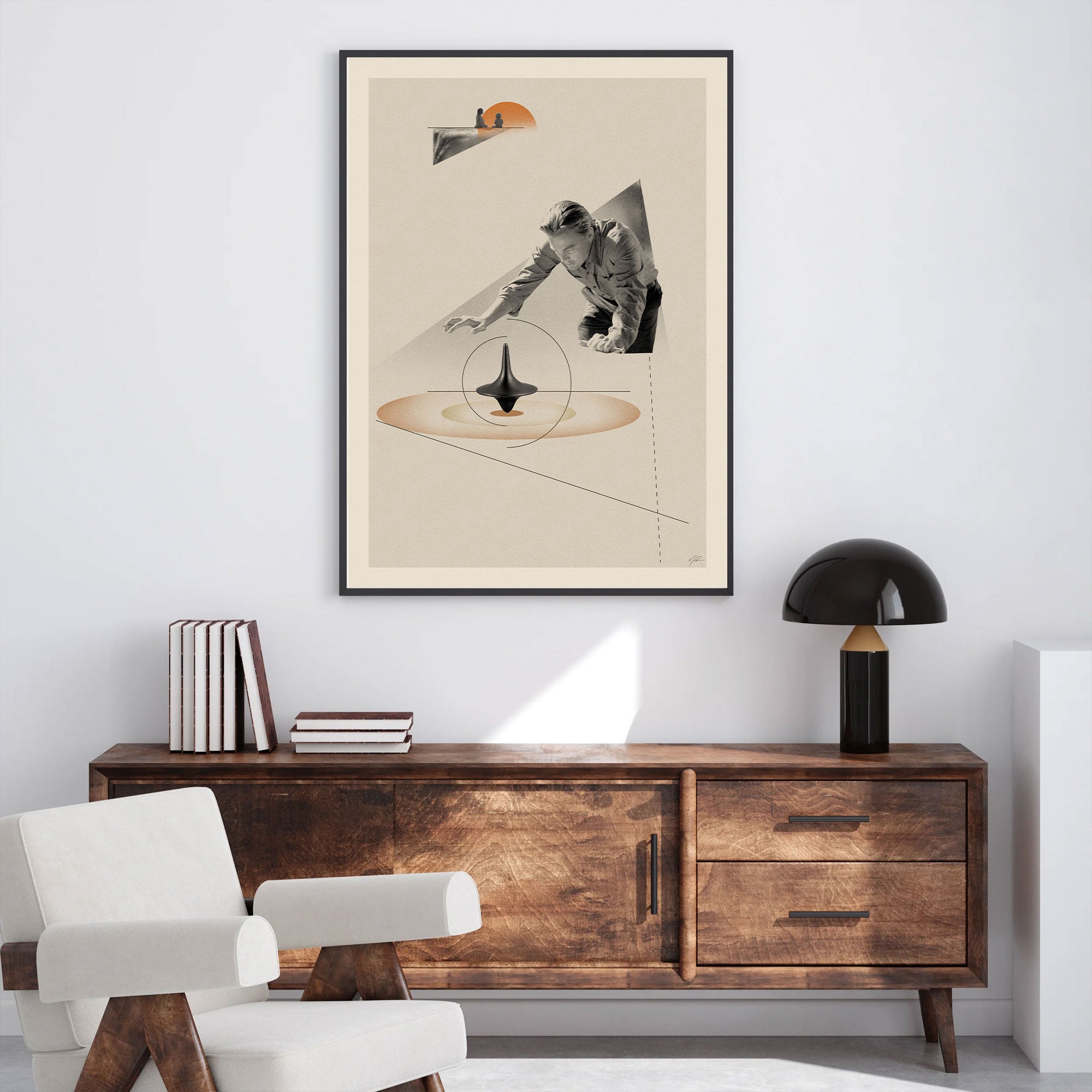 Inception Movie Poster Inspired Movie Poster - Mid-Century Wall Art