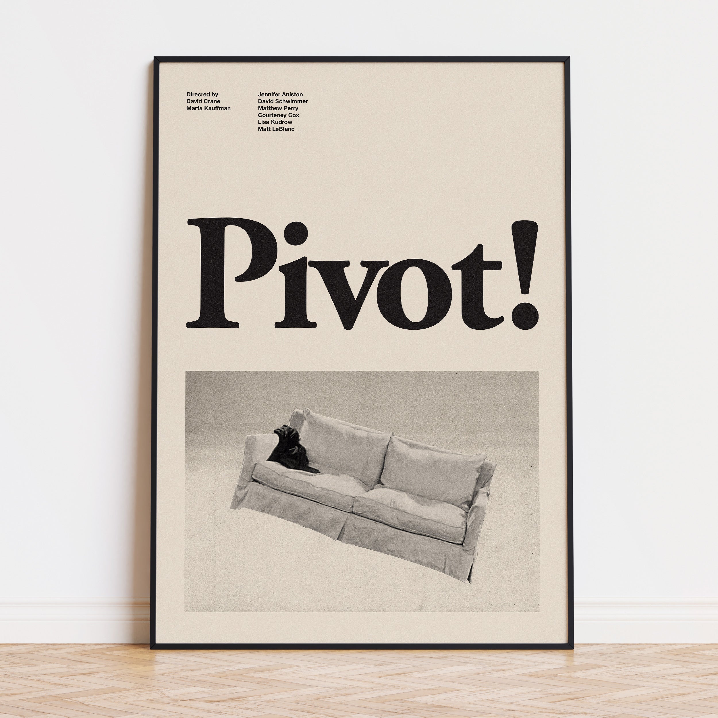 Pivot Friends TV Show Poster Inspired Movie Poster