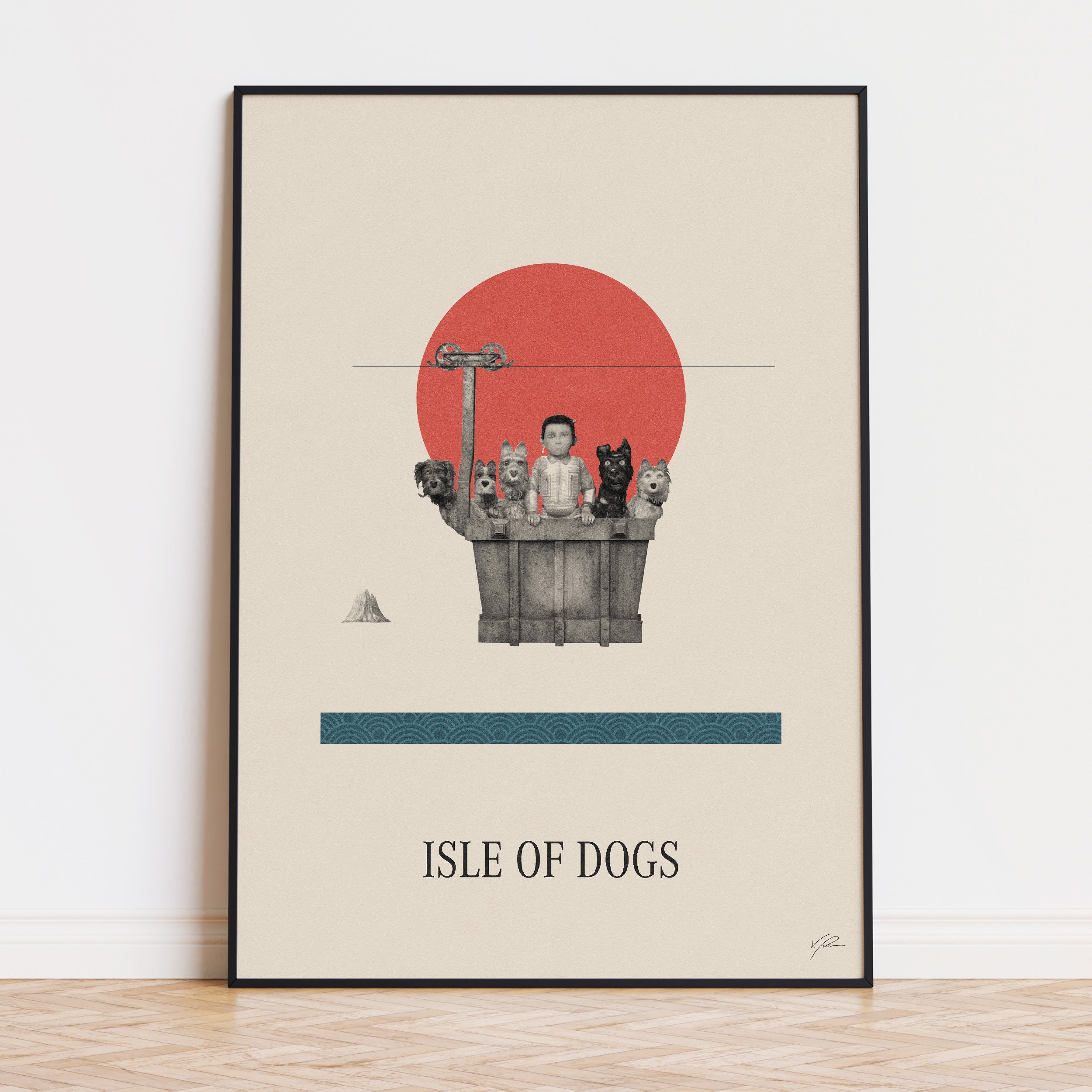 Isle of Dogs Movie Poster Inspired Movie Poster - Mid-Century Wall Art