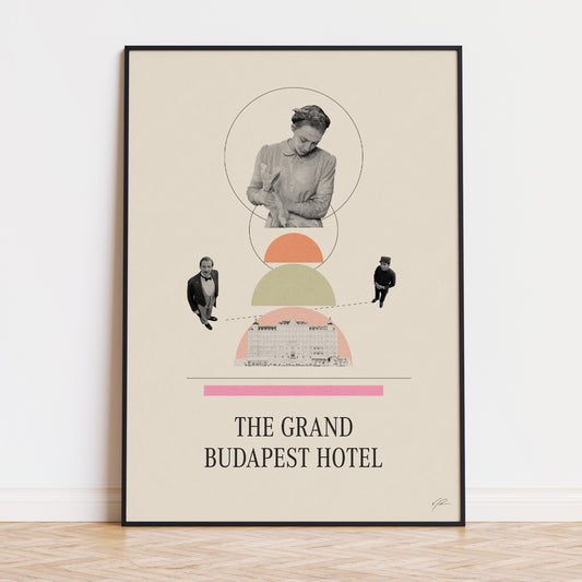The Grand Budapest Hotel - Poster - alternative movie poster, film poster, grand budapest hotel, mid century movie, minimalist poster, movie artwork, movie poster, redesigned movie poster, wes anderson