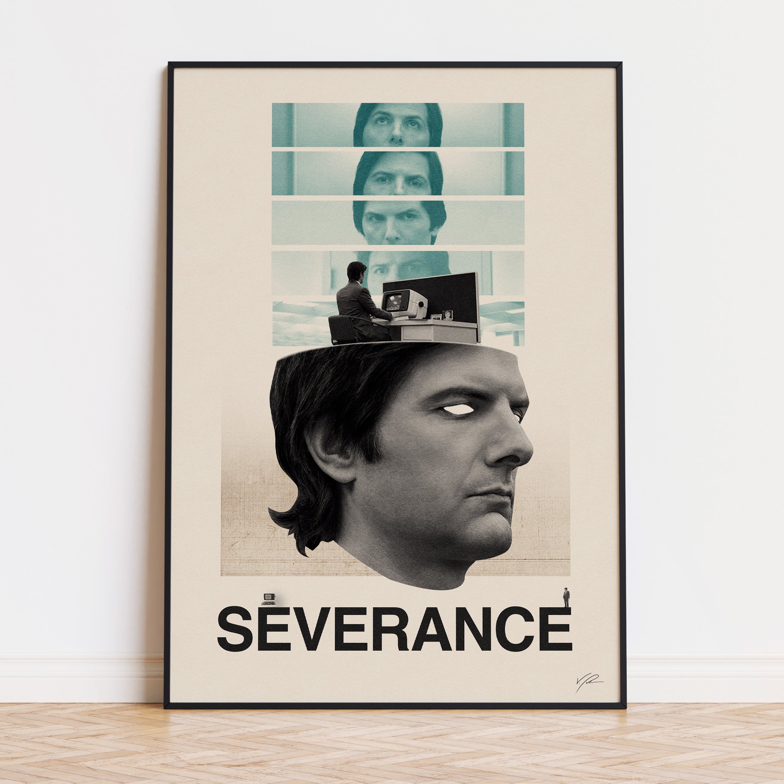 Severance TV Show Poster Inspired Movie Poster - Mid-Century Wall Art
