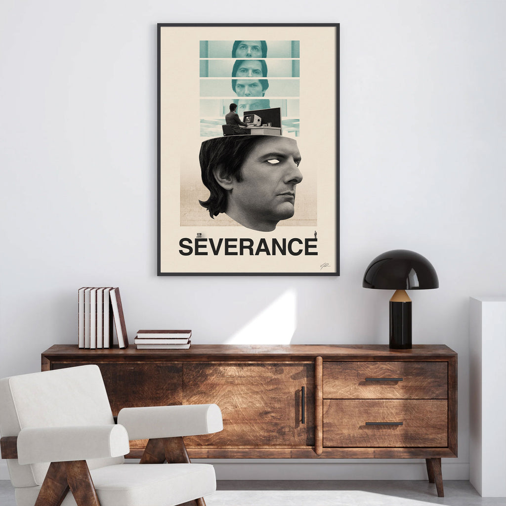 Severance TV Show Poster Inspired Movie Poster - Mid-Century Wall Art