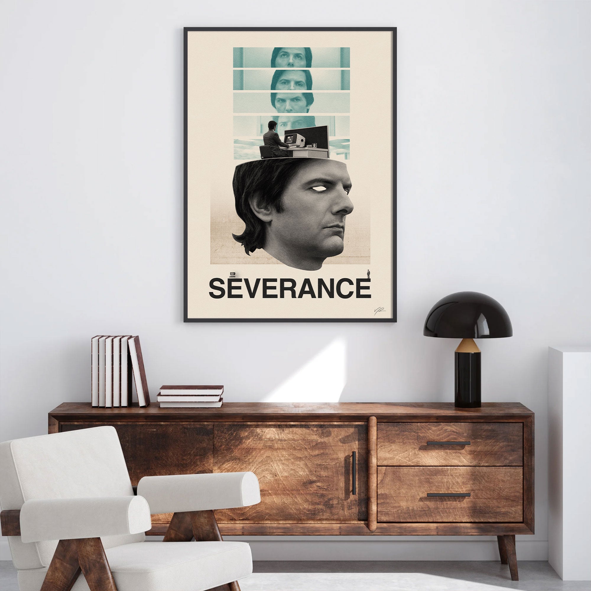 Severance TV Show Poster Inspired Movie Poster - Mid-Century Wall Art